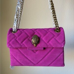 Kurt Geiger London mini Kensington pink leather bag